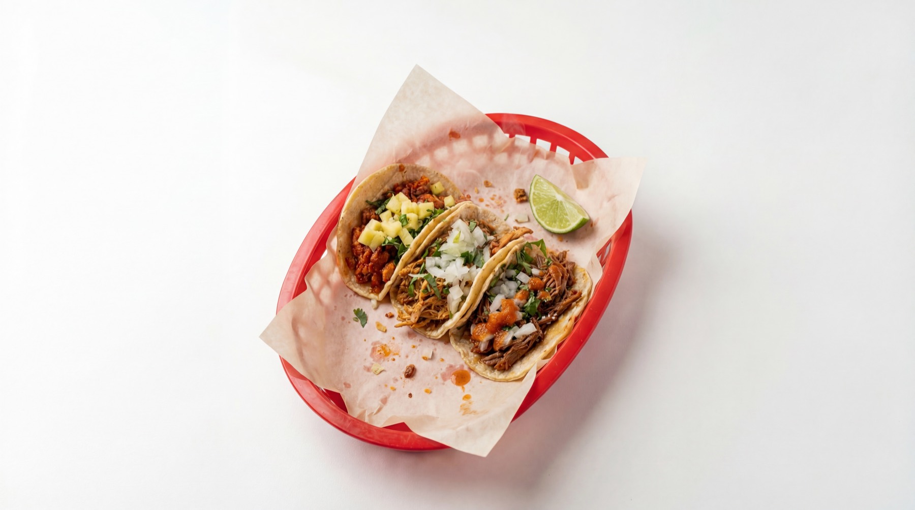 Tacos vistos desde arriba